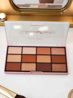 ANYLADY Paletka 12 cieni do powiek z brokatem i matem Golden Chocolate Fudge