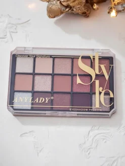 ANYLADY Paletka 15 cieni do powiek z brokatem i matem Ruby Glamour