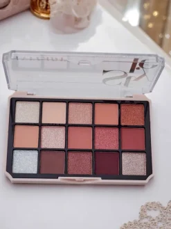 ANYLADY Paletka 15 cieni do powiek z brokatem i matem Ruby Glamour