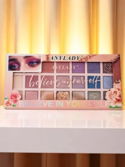 ANYLADY Paletka 21 cieni do powiek z brokatem i matem Glamour Color&Nude