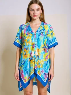 Aurelia Blue Pareo Royalfashion – Letnie pareo damskie do kolan z dekoltem V