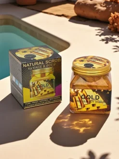 Aurelia Gold Scrub do twarzy i ciała, odżywczy peeling 300ml