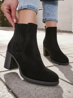 Aurelia Klasyczne Botki Damskie na Obcasie