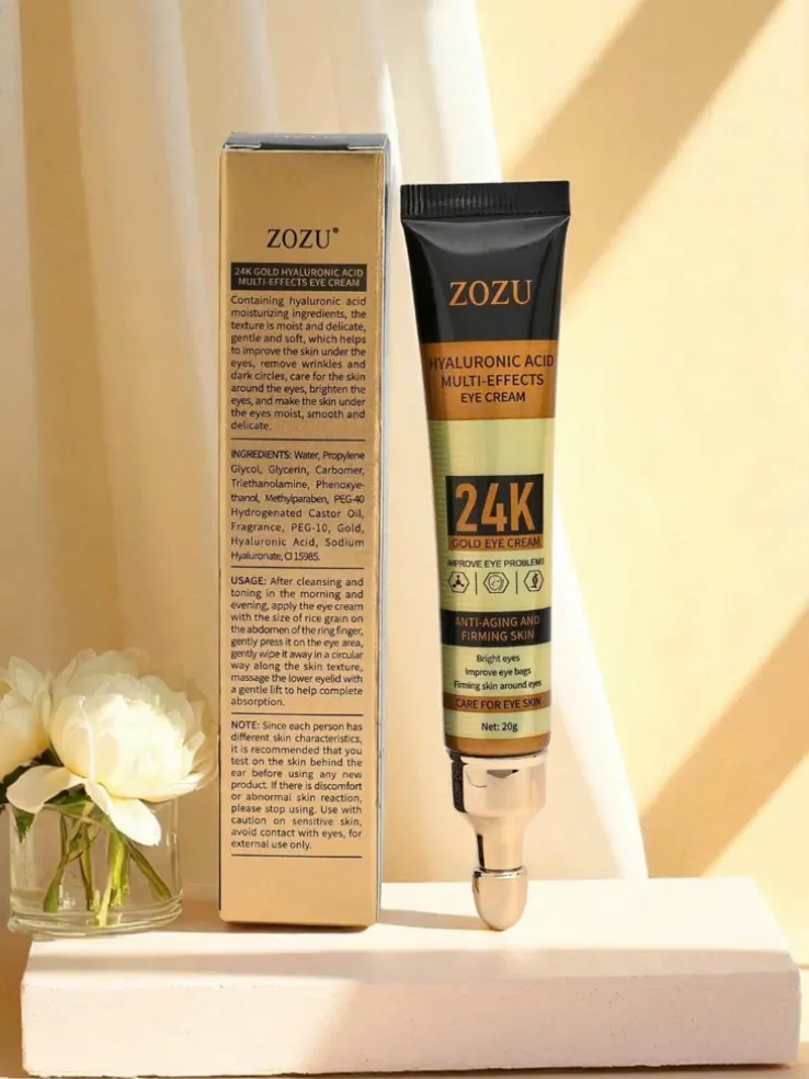 Aurora Hyaluronica 24K Złoty Krem pod Oczy ZOZU Anti-Aging 20ml