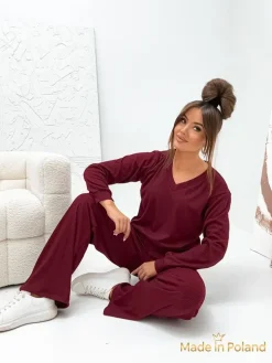 Bawełniany Damski komplet sweterkowy Shadow Line