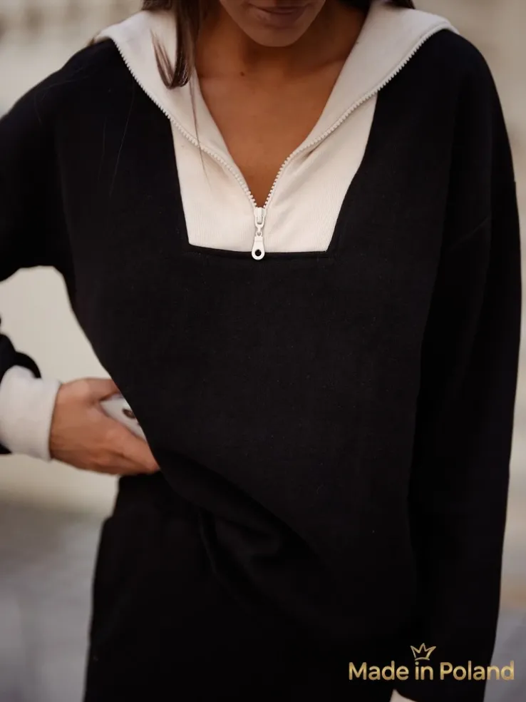 Bawełniany Damski komplet sweterkowy Fissa