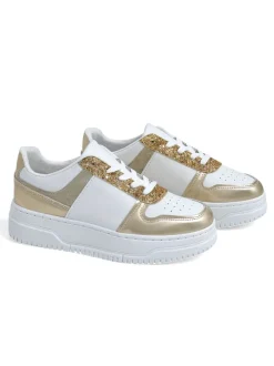Bella Glamour Złoty Sneakers Damskie