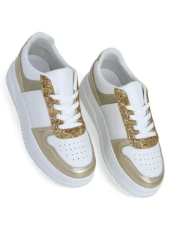 Bella Glamour Złoty Sneakers Damskie