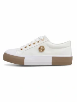 Białe sneakersy damskie Aurelio Canvas