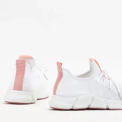 Biało- różowe sportowe buty damskie Baym - Obuwie