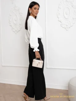 Bluzka damska z ozdobnym dekoltem Frankie