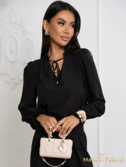 Bluzka damska z ozdobnym dekoltem Frankie