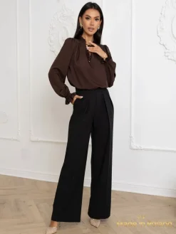 Bluzka damska z ozdobnym dekoltem Frankie