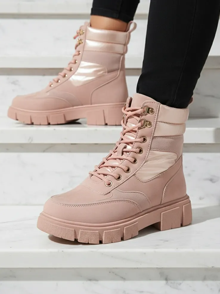 Bootsy Fuego Rosa - Stylowe Damskie Buty Z Płaskim Obcasem