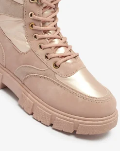 Bootsy Fuego Rosa - Stylowe Damskie Buty Z Płaskim Obcasem