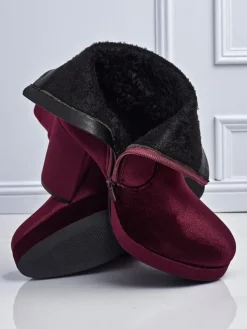 Botki damskie na słupku al'la Welur Miss