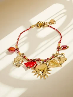 Bransoletka Ariadna Amore – kolorowe charmsy i złociste detale, styl italiano