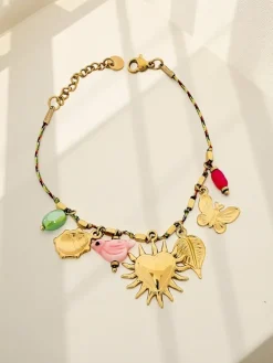 Bransoletka Ariadna Amore – kolorowe charmsy i złociste detale, styl italiano