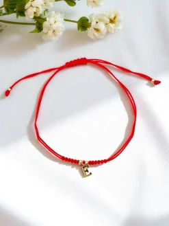 Bransoletka damska z literką "E"