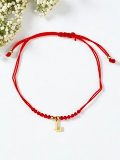 Bransoletka damska z literką "L" Luna Spark