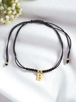 Bransoletka damska z literką "B"