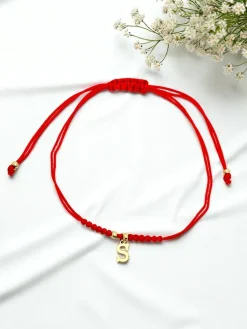 Bransoletka damska z literką "S"