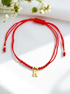 Bransoletka damska z literką "K"