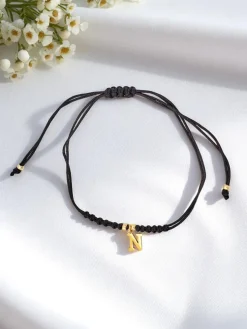 Bransoletka damska z literką "N"