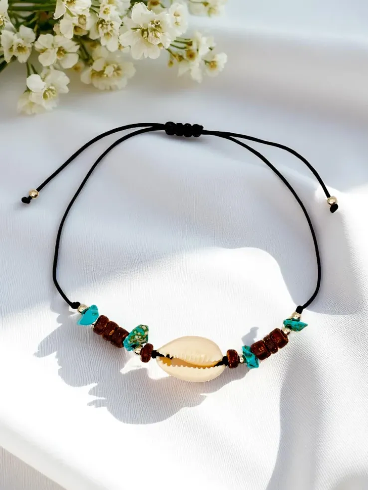 Bransoletka damska z muszelką Oceania Time