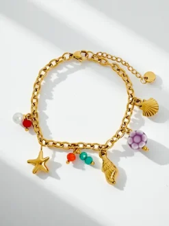 Bransoletka Sea View –z charmsami morskimi