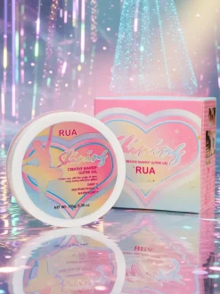 Brokatowy żel do zdobienia twarzy w kolorze różowym