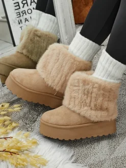 Buty a'la śniegowce damskie z futerkiem Irelle