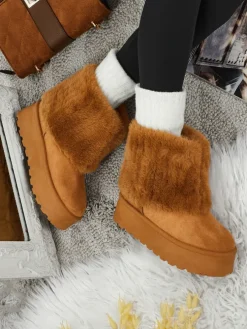 Buty a'la śniegowce damskie z futerkiem Irelle