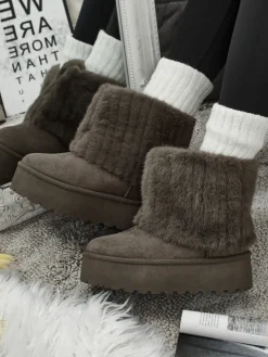 Buty a'la śniegowce damskie z futerkiem Irelle