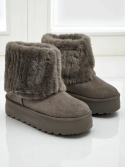 Buty a'la śniegowce damskie z futerkiem Irelle