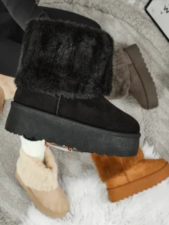 Buty a'la śniegowce damskie z futerkiem Irelle