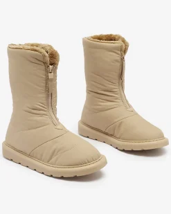 Buty damskie Elysium w jasnym brązie na zimę