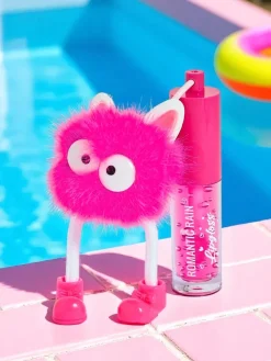Błyszczyk do ust dla dzieci z puszystym potworkiem Fuchsia