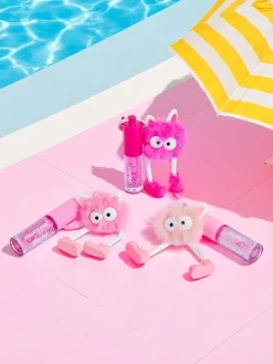 Błyszczyk do ust dla dzieci z puszystym potworkiem Fuchsia