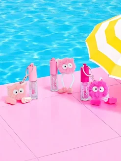 Błyszczyk do ust dla dzieci z puszystym potworkiem Fuchsia