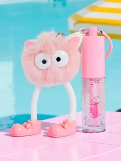 Błyszczyk do ust dla dzieci z puszystym potworkiem Light Pink