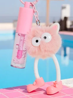 Błyszczyk do ust dla dzieci z puszystym potworkiem Light Pink