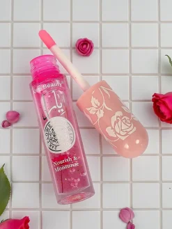 Błyszczyk do ust z brokatem zmianiający kolor Rose Wood