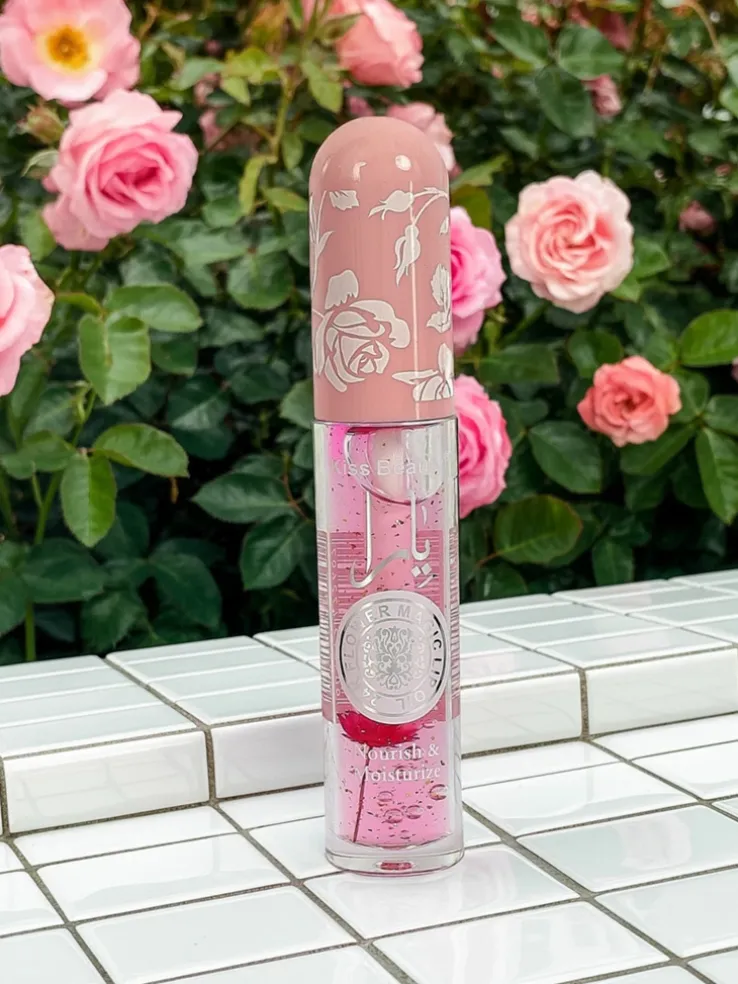 Błyszczyk do ust z brokatem zmianiający kolor Rose Wood