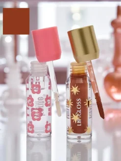 Błyszczyk z brokatem i błyszczyk bezbarwny 2w1 Soft Blush