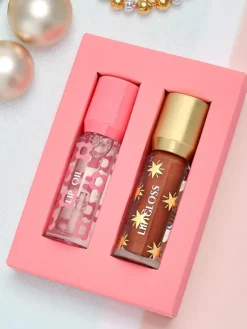 Błyszczyk z brokatem i błyszczyk bezbarwny 2w1 Soft Blush