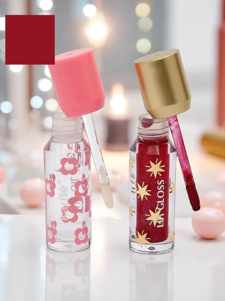 Błyszczyk z brokatem i błyszczyk bezbarwny 2w1 Ruby Woo