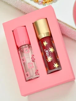 Błyszczyk z brokatem i błyszczyk bezbarwny 2w1 Ruby Woo