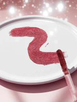 Błyszczyk z brokatem i błyszczyk bezbarwny 2w1 Fiercely Red