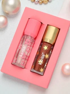 Błyszczyk z brokatem i błyszczyk bezbarwny 2w1 Bronse